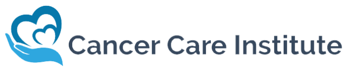 Cancer Care Institute logo with heart and hand flourish